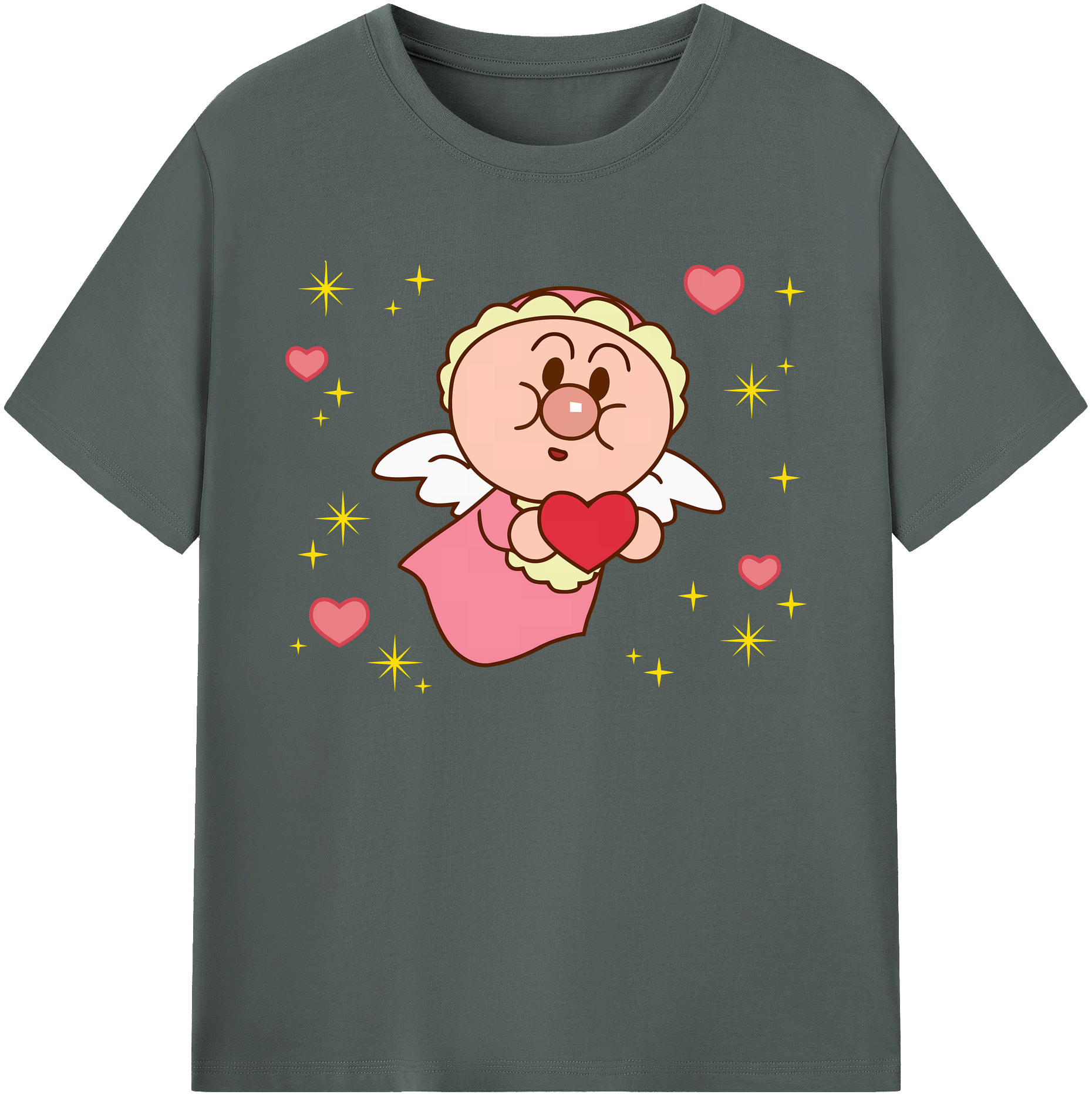 （画像用） アンパンマン Anpanman 綿100％ メンズ半袖Tシャツ｜肌触りやわらか＆通気性